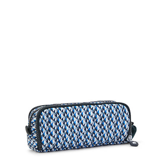 Kipling Gitroy Klassiska Printed Pencil Case Väska Blå | SE 1316IL